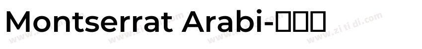 Montserrat Arabi字体转换